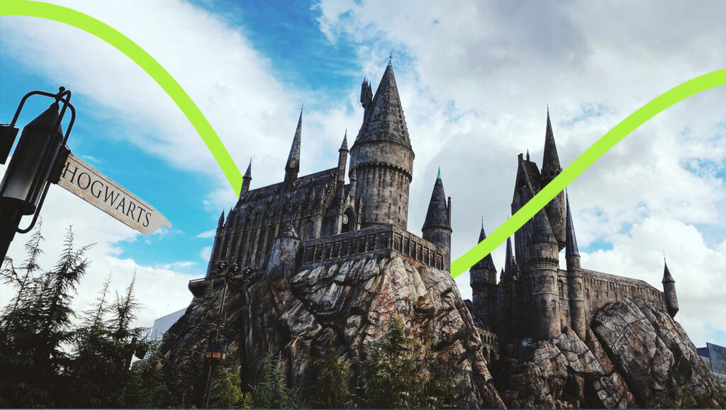 Hogwarts castle representing the Harry Potter sponsorship opportunity